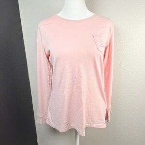 Vineyard Vines Pastel Pink Long Sleeve Pocket Tee